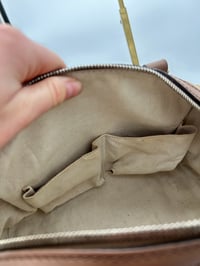 Image 19 of Gucci Mini Pink & Brown Leather GG Canvas Boston Bag 