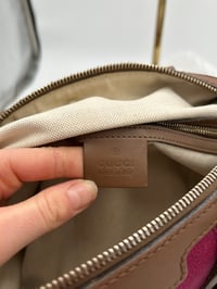 Image 20 of Gucci Mini Pink & Brown Leather GG Canvas Boston Bag 