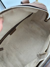 Image 18 of Gucci Mini Pink & Brown Leather GG Canvas Boston Bag 