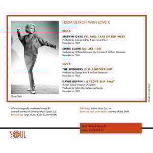 Image of From Detroit With Love X-Marvin Gaye, Chris Clark, The Spinners, David Ruffin-Mailing 8th Jan.