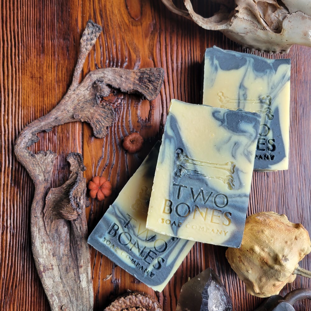 Image of Pumpkin Puree & Charcoal Cold Process Soap