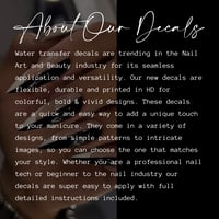 Image 5 of 2PC LOVE SCRIPT VALENTINES DAY NAIL DECALS 