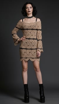 Image 2 of Mourning Lace - Crochet Veil Dress