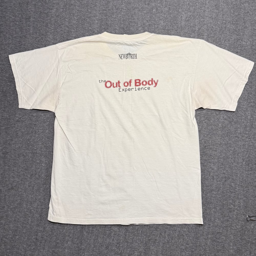 Image of 1990s Cross Trainer Jesus Religious Graphic Tee Shirt 