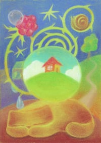 Image 2 of ''Dreams of a cold night'' Pastel Art Print