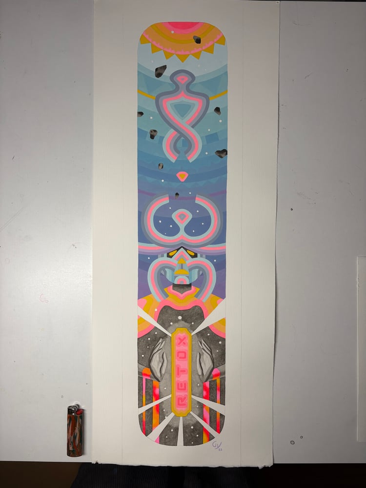 Image of Rossignol Snowboard Original Painting