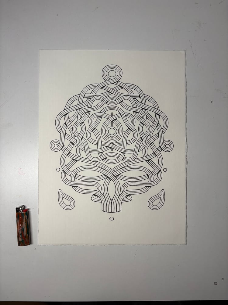 Image of Original "Stealie" Ink Drawing