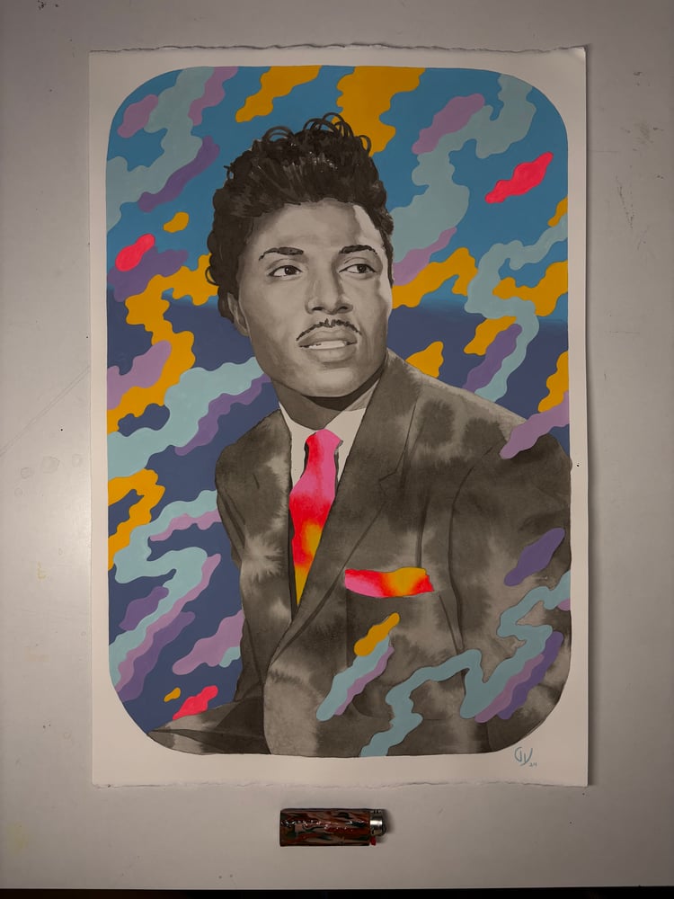 Image of Little Richard Original Painting