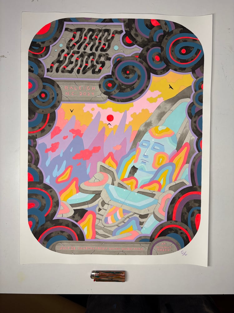 Image of Dirty Heads Raleigh Original Painting