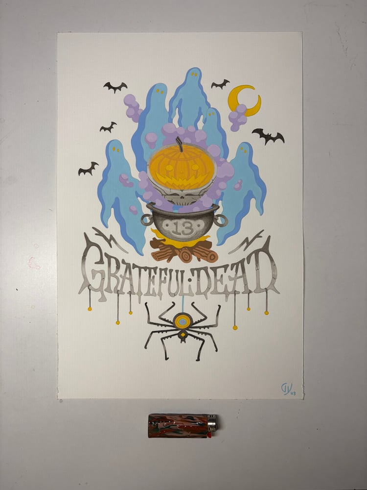Image of Grateful Dead Halloween Original Painting 