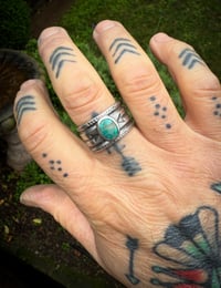 Image 4 of WL&A Handmade Wide Band Ingot Royston Arrows Ring - Size 10.75