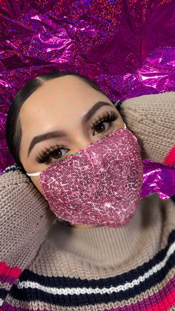 Image of Pink Glitter Mask / Mascara Brillosa Rosita