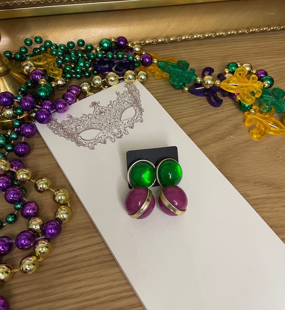 Image of Retro Drop Earrings