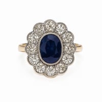 Image 1 of D Heirloom sapphire ring 