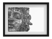 The Reflection of Silence, Medusa | Surreal Ink Art | Fine Art Print – Limited Edition