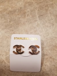 Image 5 of Chanel Earrings Rose Gold