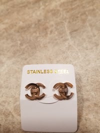 Image 7 of Chanel Earrings Rose Gold