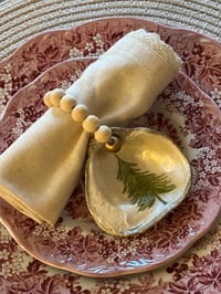 Oyster shell napkin ring- set of 4