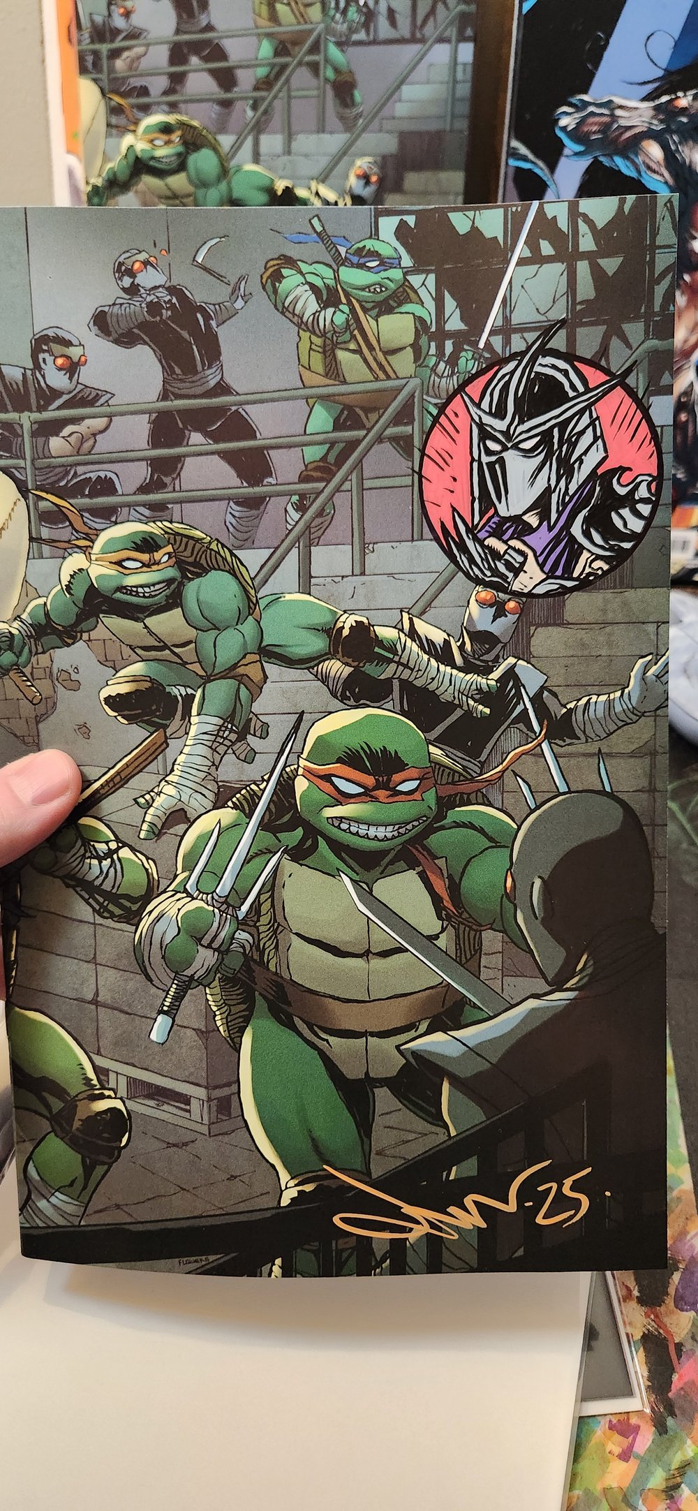TMNT #13 (2025) BLACK SABER EXCLUSIVE BY JASON FLOWERS