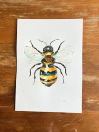 Image 2 of Bee Original Watercolour painting
