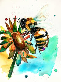 Image 1 of The Bee Original Watercolour painting