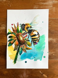 Image 2 of The Bee Original Watercolour painting
