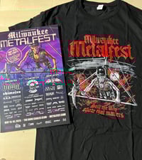MMF 2025 shirt + 11x17 2025 MMF poster signed by DEATH ANGEL