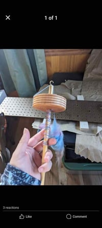Wooden drop spindle and more 