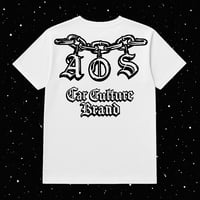 Image 2 of “Chain” White Heavyweight Tee