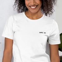 Image 1 of GAME ON (Black Embroidered Shirt)