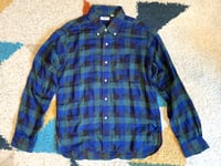 Image 1 of Sugar Cane “light” line knit plaid shirt, size M