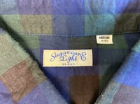 Image 3 of Sugar Cane “light” line knit plaid shirt, size M