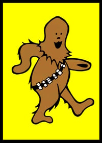 Image 2 of Grateful Chewy Postcards  (Set of 4, asst background colors)