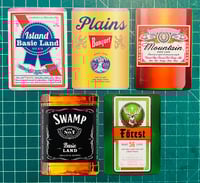 Image 1 of Beer and Liquor MTG basic lands