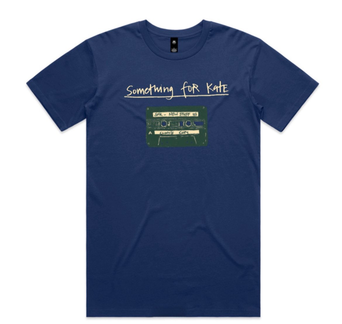 Image of Something for Kate -cassette tee on cobalt blue!