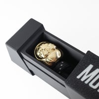 Image 3 of Brass Daruma Begleri: Lucky Japanese Doll Inspired Skill Toy | Heavyweight Begleri