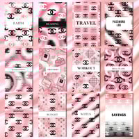 Image 2 of Planner Dashboard Cover - set of 12 Chane*l ( Get Your Life Together)