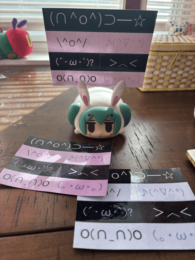 emoticon riso sticker sheet