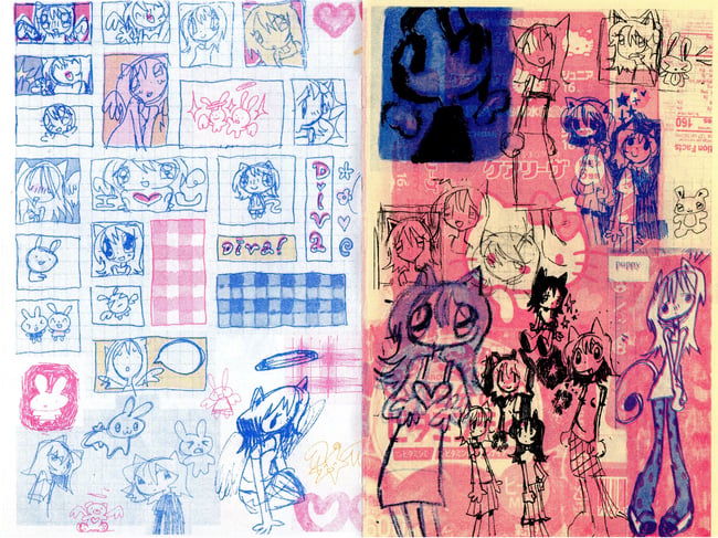 sketchbook zine 4 risograph edition
