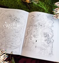 Image 2 of Colouring-in page downloadable PDF – 'Lilith and Eve'