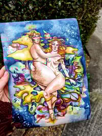 Image 3 of Colouring-in page downloadable PDF – 'Lilith and Eve'