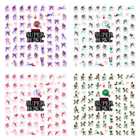 Image 1 of Tecmo Super Bowl NES Team Sticker Sets (65 Pieces)