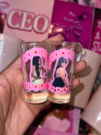 Image 1 of Custom Galentines shot glasses