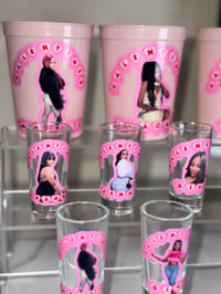 Image 3 of Custom Galentines shot glasses