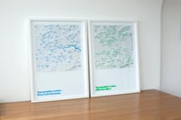 Image 2 of Topographic London: Hills and valleys poster