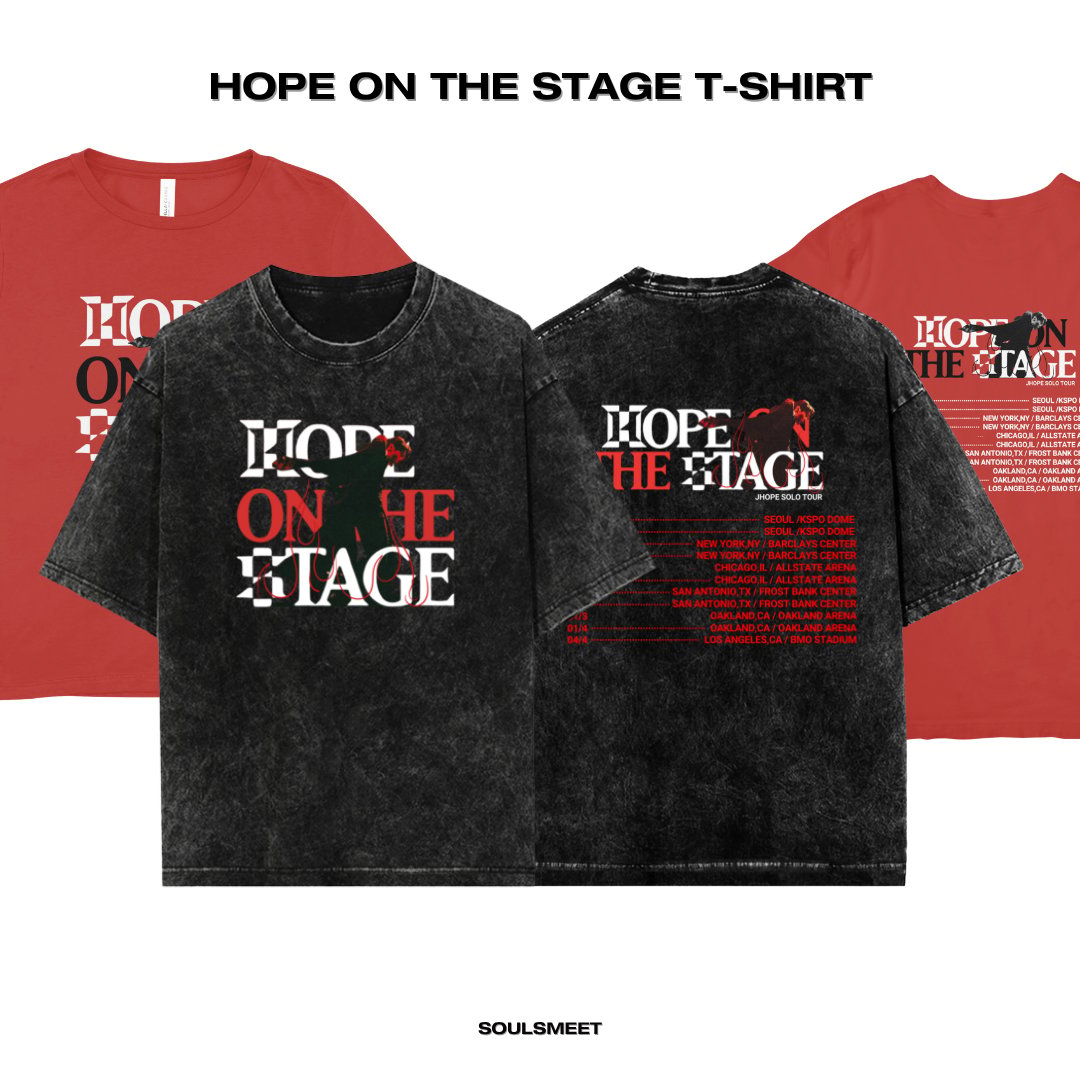 Jhope Hope on the Stage Tour T-shirt Instock | Seoulmate | Kpop Jhope Hope on the Stage Tour T-shirt Instock | Seoulmate | Kpop