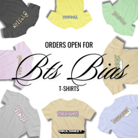 Image 2 of BTS Bias T-shirt RM Jin Suga J-Hope Jimin V Taehyung Jungkook OT7
