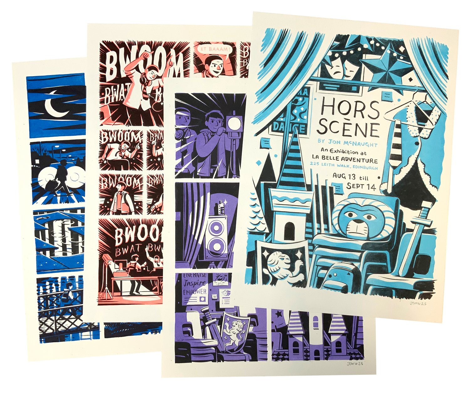 Image of Poster Set, Riso prints