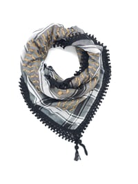 Image 3 of Gold & Grey Keffiyeh
