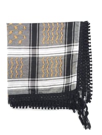 Image 5 of Gold & Grey Keffiyeh